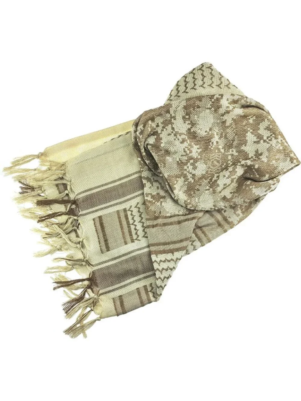 Tactical Desert Shemagh Scarf | 100% Cotton Keffiyeh Wrap for Men & Women